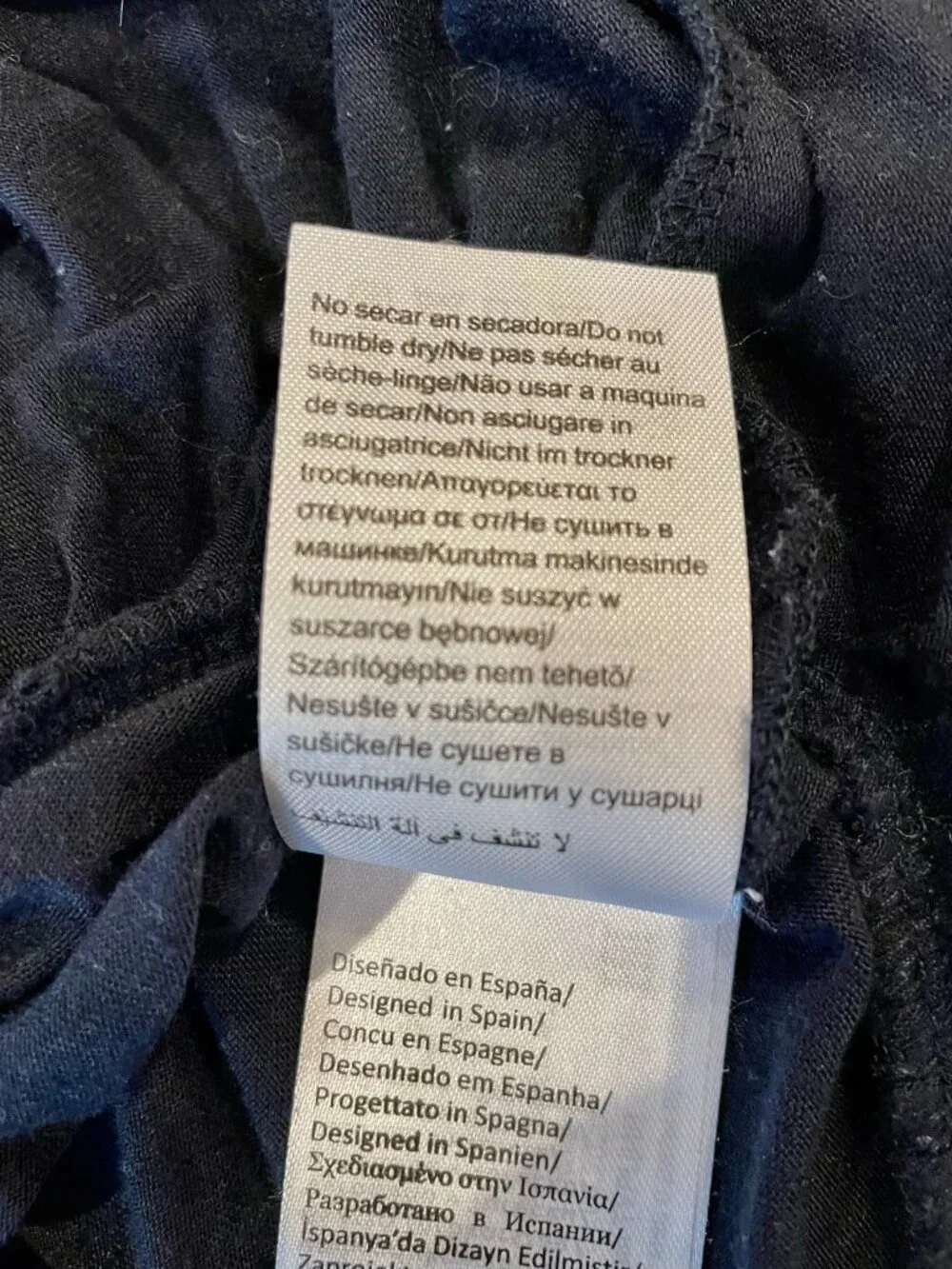 Mayoral Off-White & Navy Blue Bow Sweatshirt Dress Set - Sz 2.